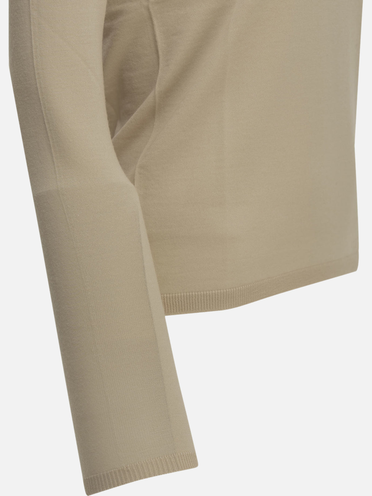 Max Mara Virgin Wool Turtleneck Sweater Beige