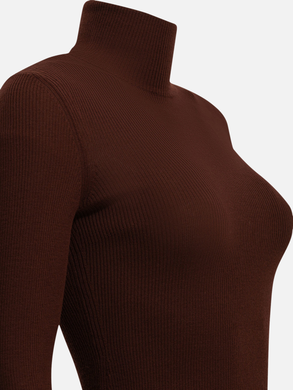 Max Mara Virgin wool turtleneck sweater Bordeaux