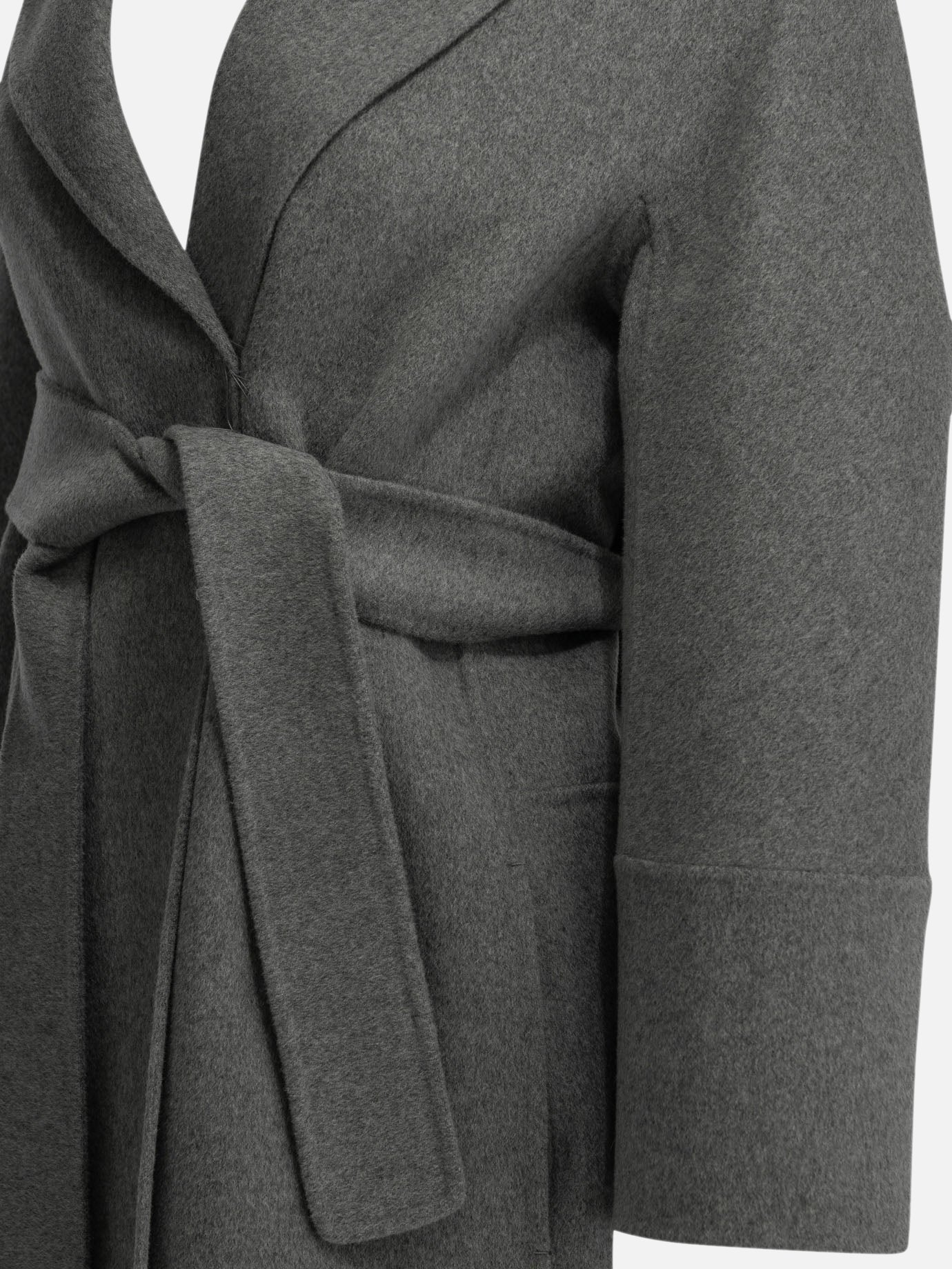 Short coats Solid colour Grey - Max Mara S Women | PDP | VIETTI Online Store | Zoom-Modal_4