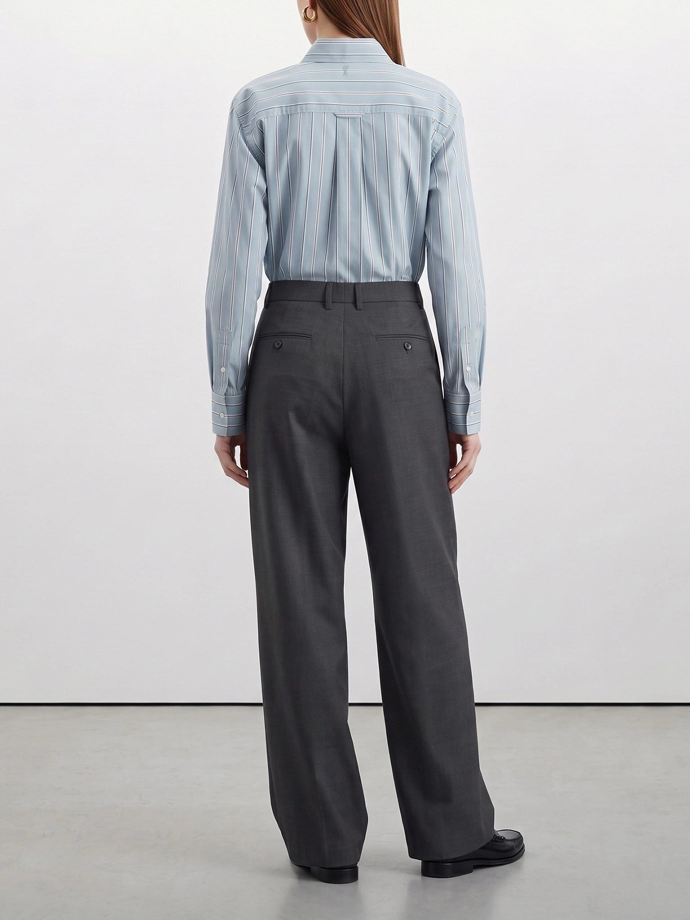Tailored trousers Solid colour Grey - Max Mara S Women | PDP | VIETTI Online Store | Zoom-Modal_6