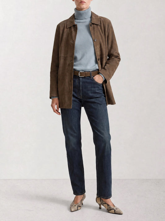 Leather jackets Solid colour Brown - Max Mara S Women | PLP | VIETTI Online Store | 2