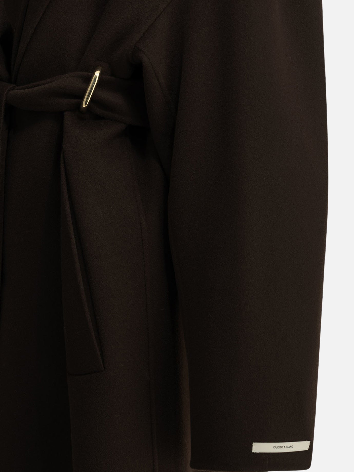Max Mara Sportmax Long coat in pure wool Brown