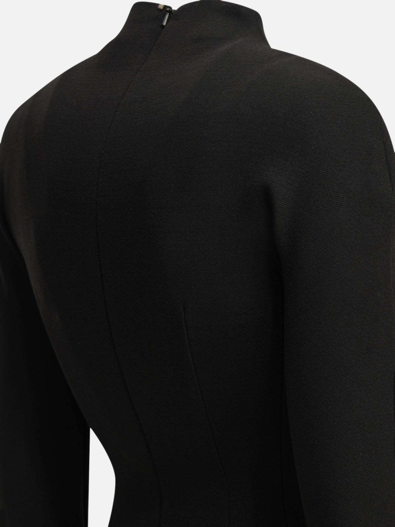 Max Mara Sportmax Short dress made of stretch wool Black