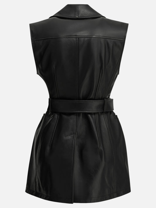 Leather jackets Solid colour Black - Max Mara Sportmax Women | PDP | VIETTI Online Store | 2