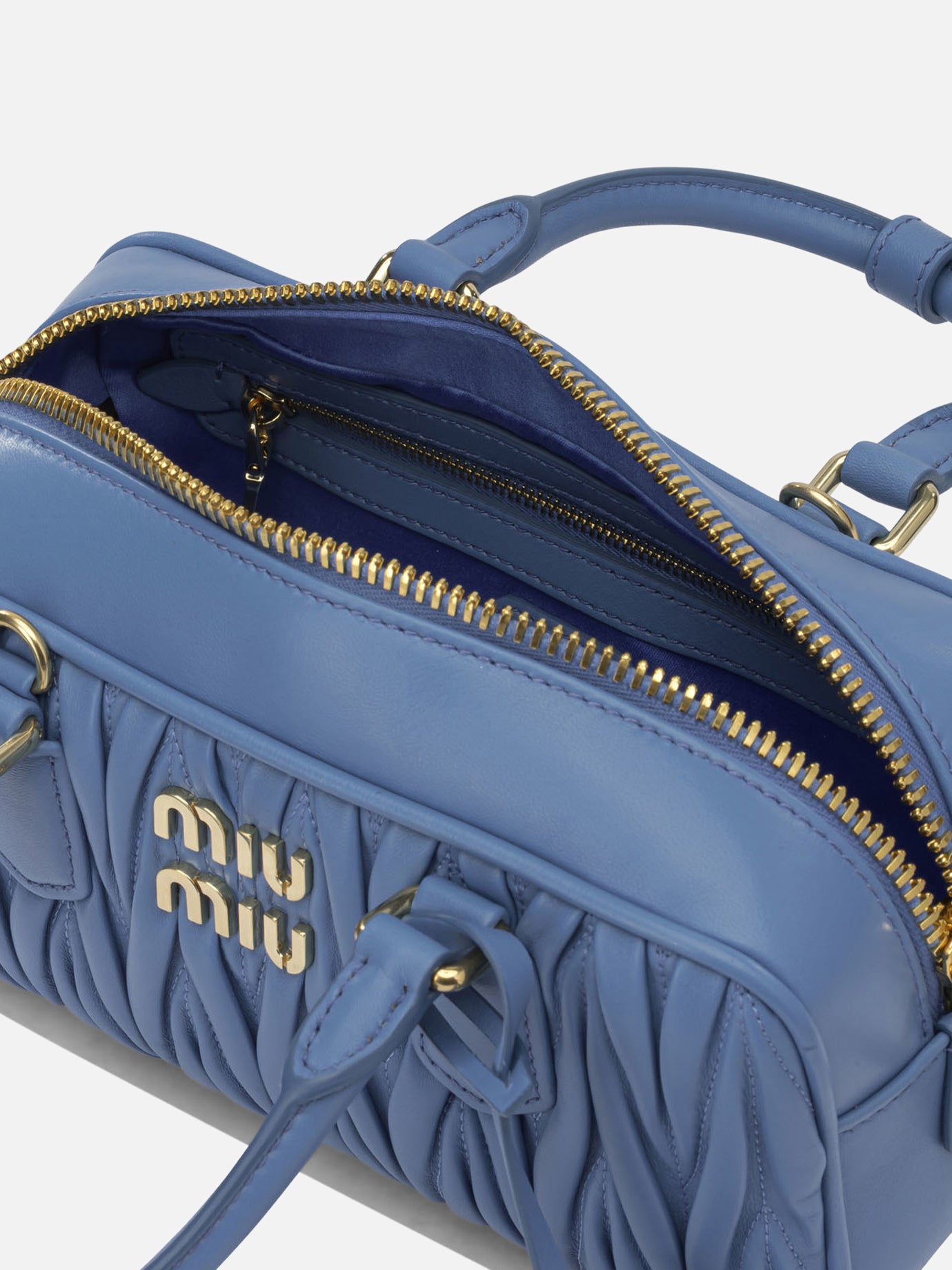 Small bags 100% lamb leather Light blue - Miu Miu Women | PDP | VIETTI Online Store | Zoom-Modal_5