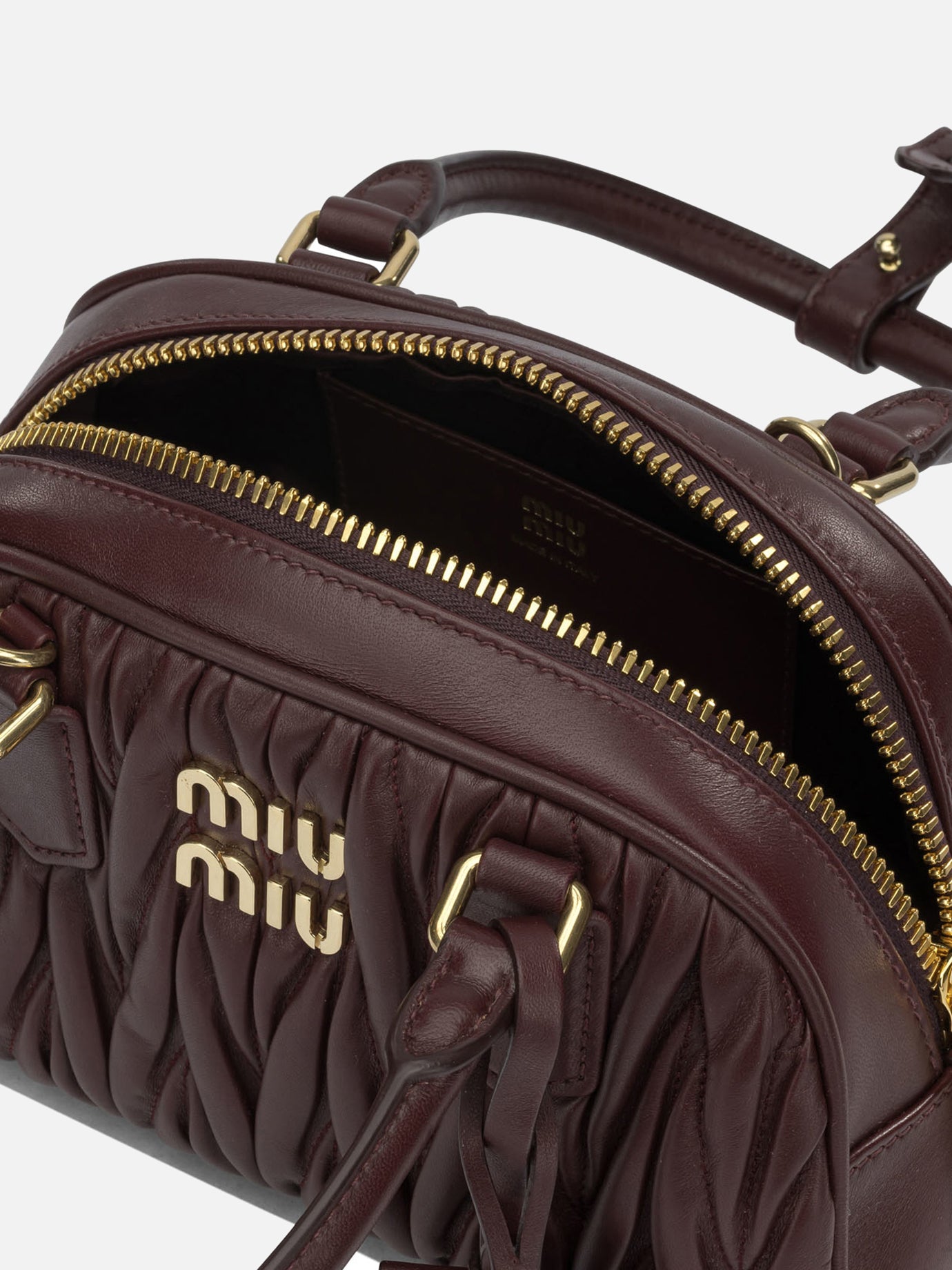 Small bags 100% lamb leather Bordeaux - Miu Miu Women | PDP | VIETTI Online Store | Zoom-Modal_5