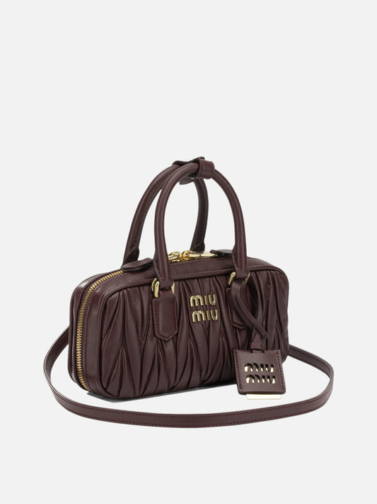 Miu Miu "Arcadie" Mini Handbag Bordeaux