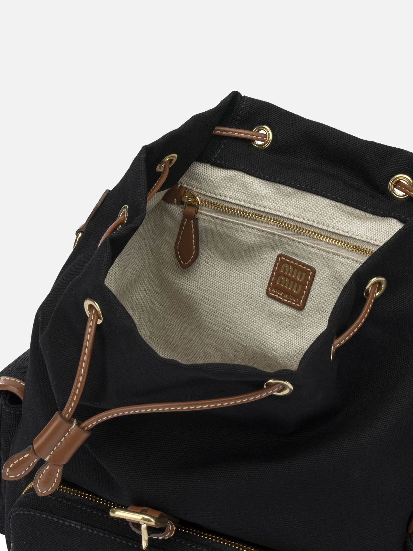 Casual backpacks 5BZ042 Black - Miu Miu Women | PDP | VIETTI Online Store | Zoom-Modal_5