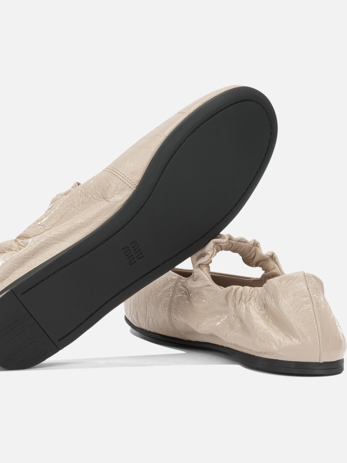 Classic ballet flats 100% lamb leather - 100% rubber Pink - Miu Miu Women | PDP | VIETTI Online Store | Zoom-Modal_5