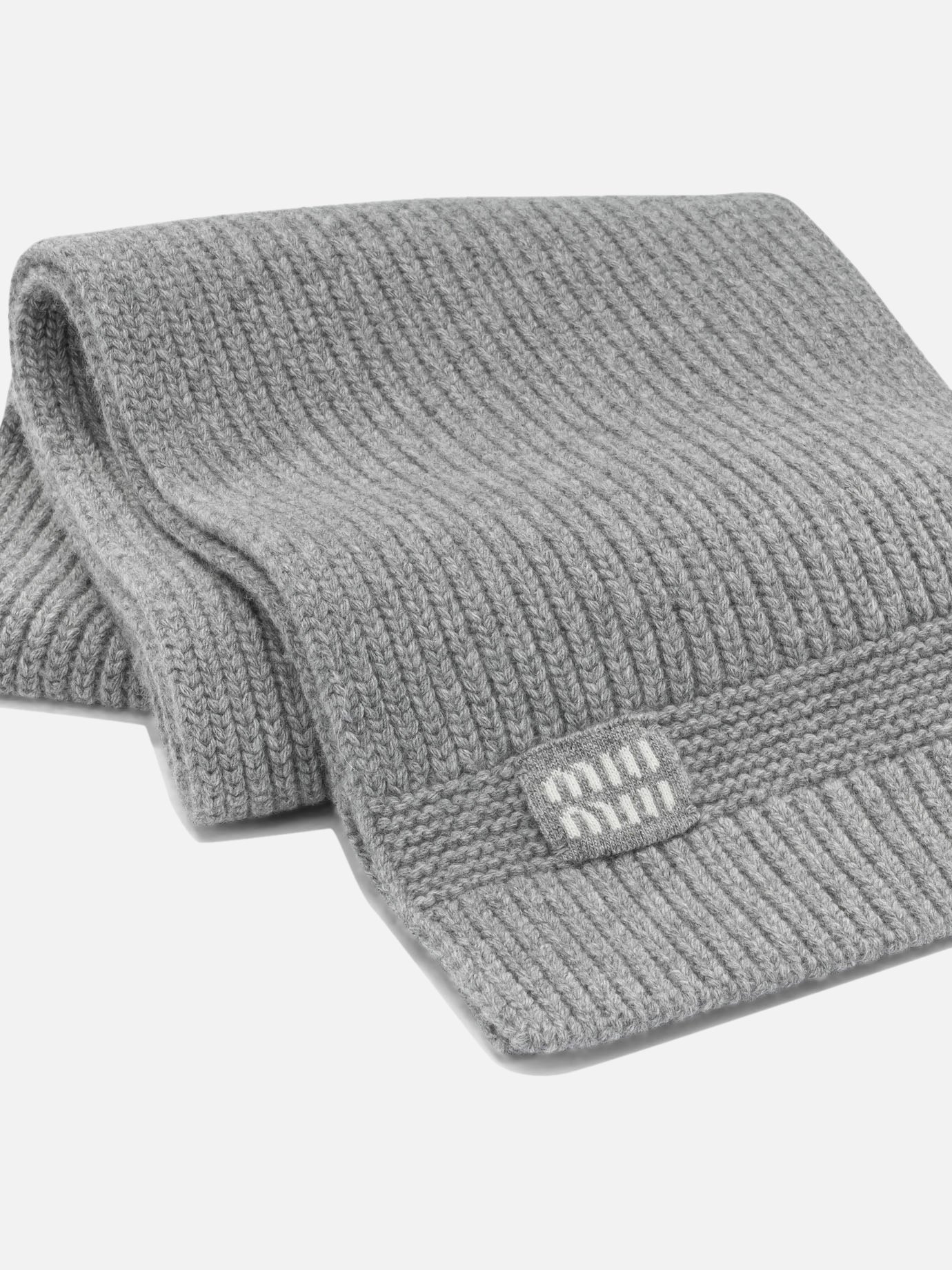 Sciarpe classiche 5FS048 Grigio - Miu Miu Donna | PDP | VIETTI Online Store | Zoom-Modal_2