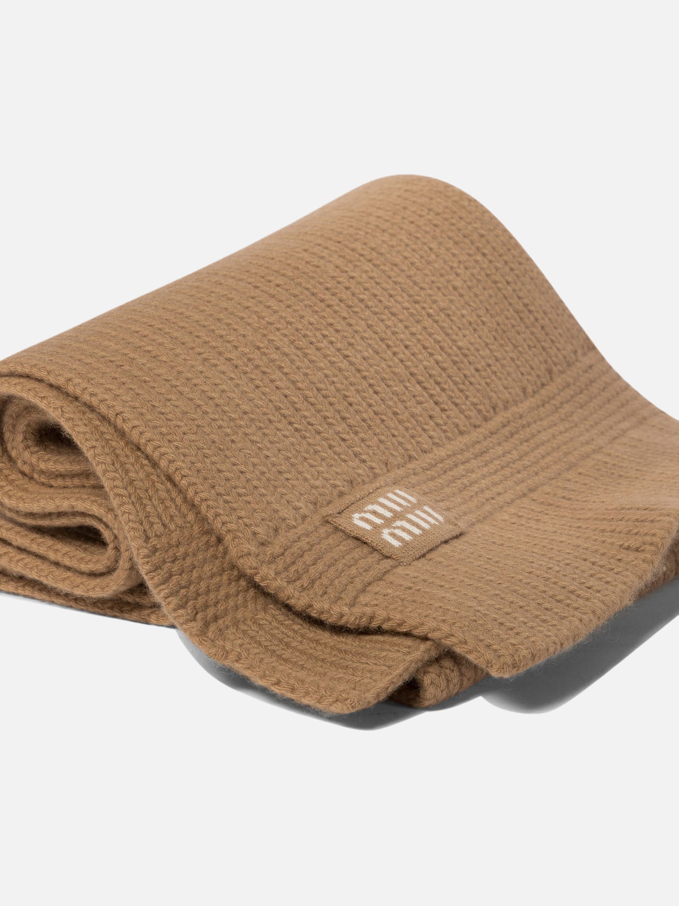 Classic scarves 5FS048 Brown - Miu Miu Women | PDP | VIETTI Online Store | Zoom-Modal_2