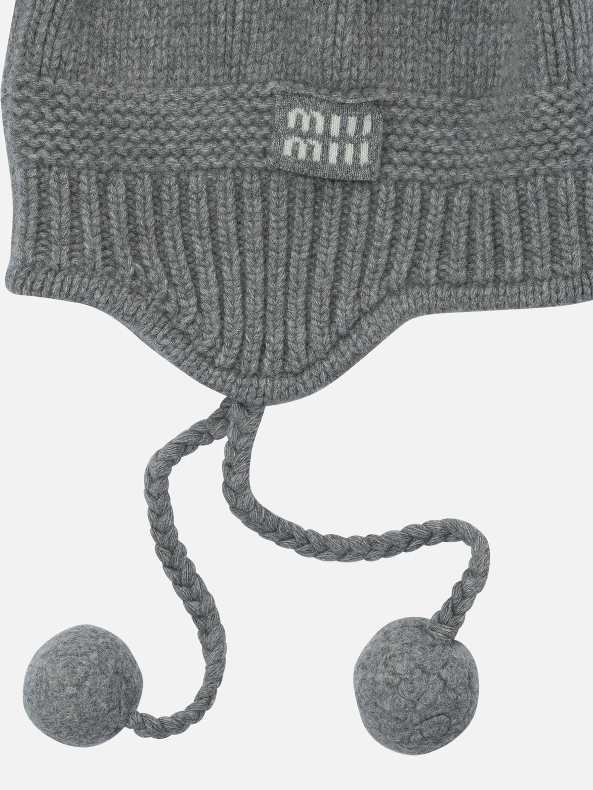 Miu Miu Virgin wool and cashmere beanie Grey