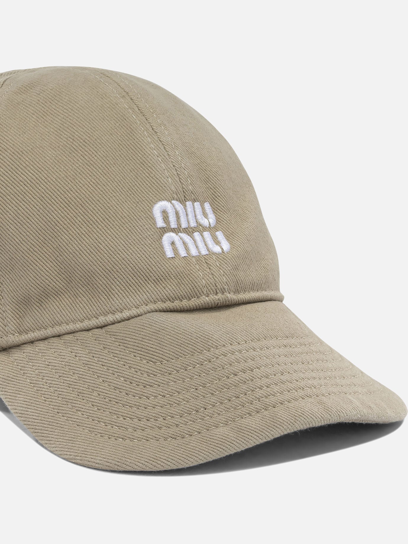 Cappelli da baseball Logo Beige - Miu Miu Donna | PDP | VIETTI Online Store | Zoom-Modal_4