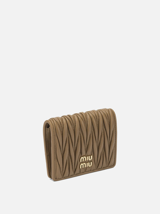 Wallets 100% lamb leather Beige - Miu Miu Women | PLP | VIETTI Online Store | 2