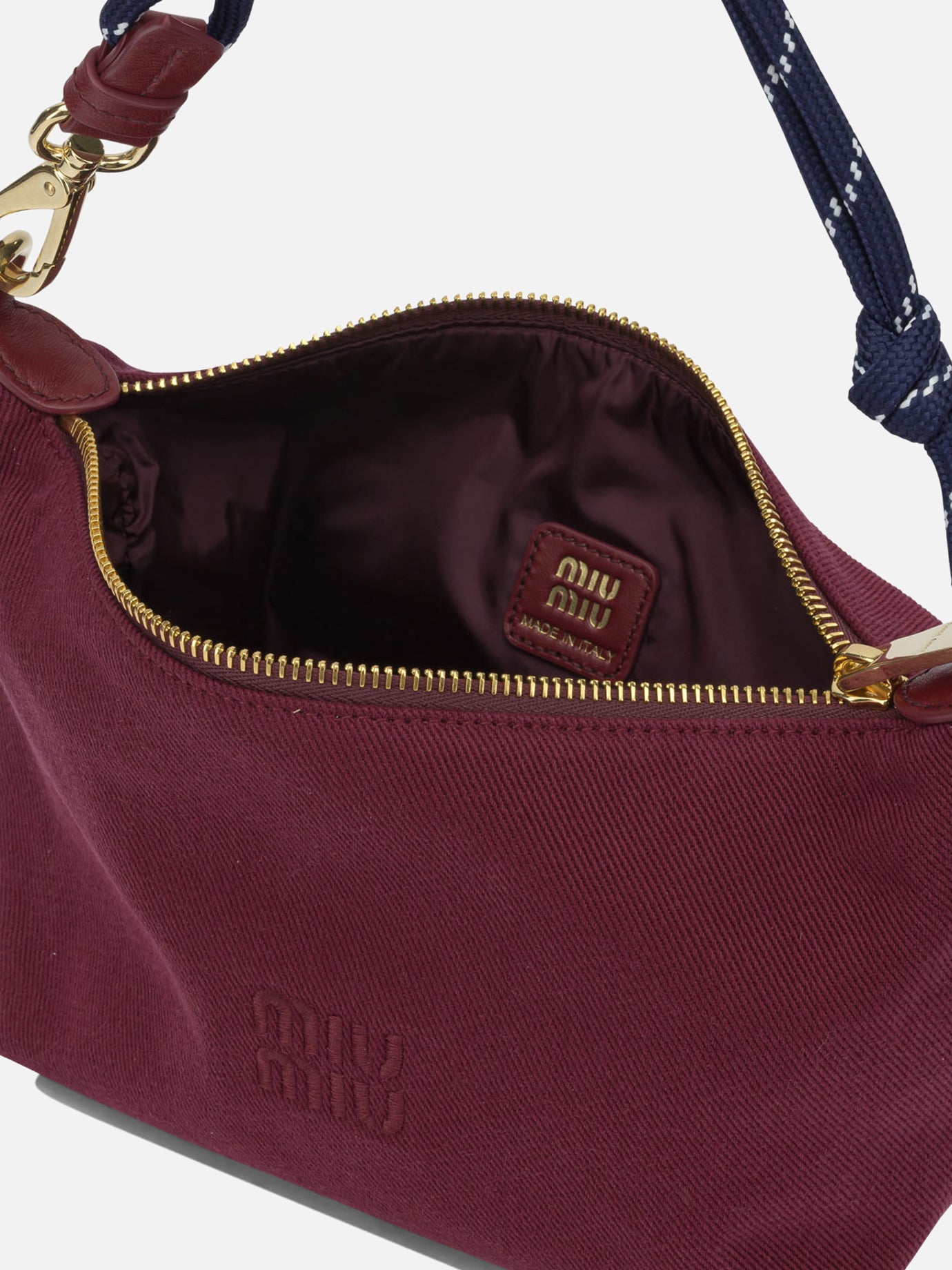 Small bags 100% cotton Bordeaux - Miu Miu Women | PDP | VIETTI Online Store | Zoom-Modal_7