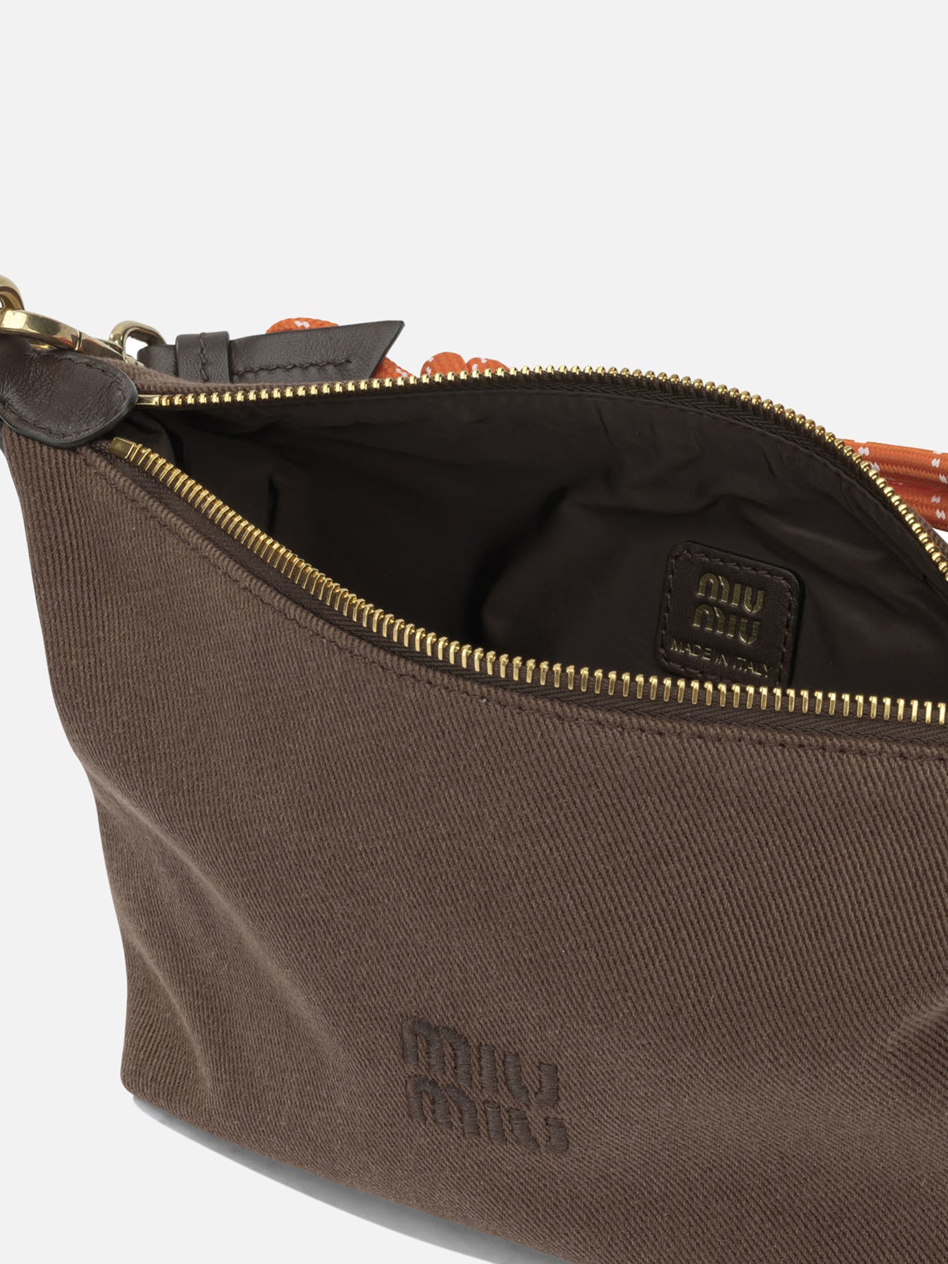 Small bags 100% cotton Brown - Miu Miu Women | PDP | VIETTI Online Store | Zoom-Modal_5