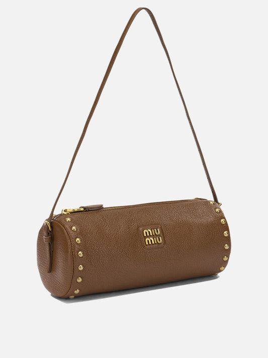 Miu Miu Small leather shoulder bag Brown