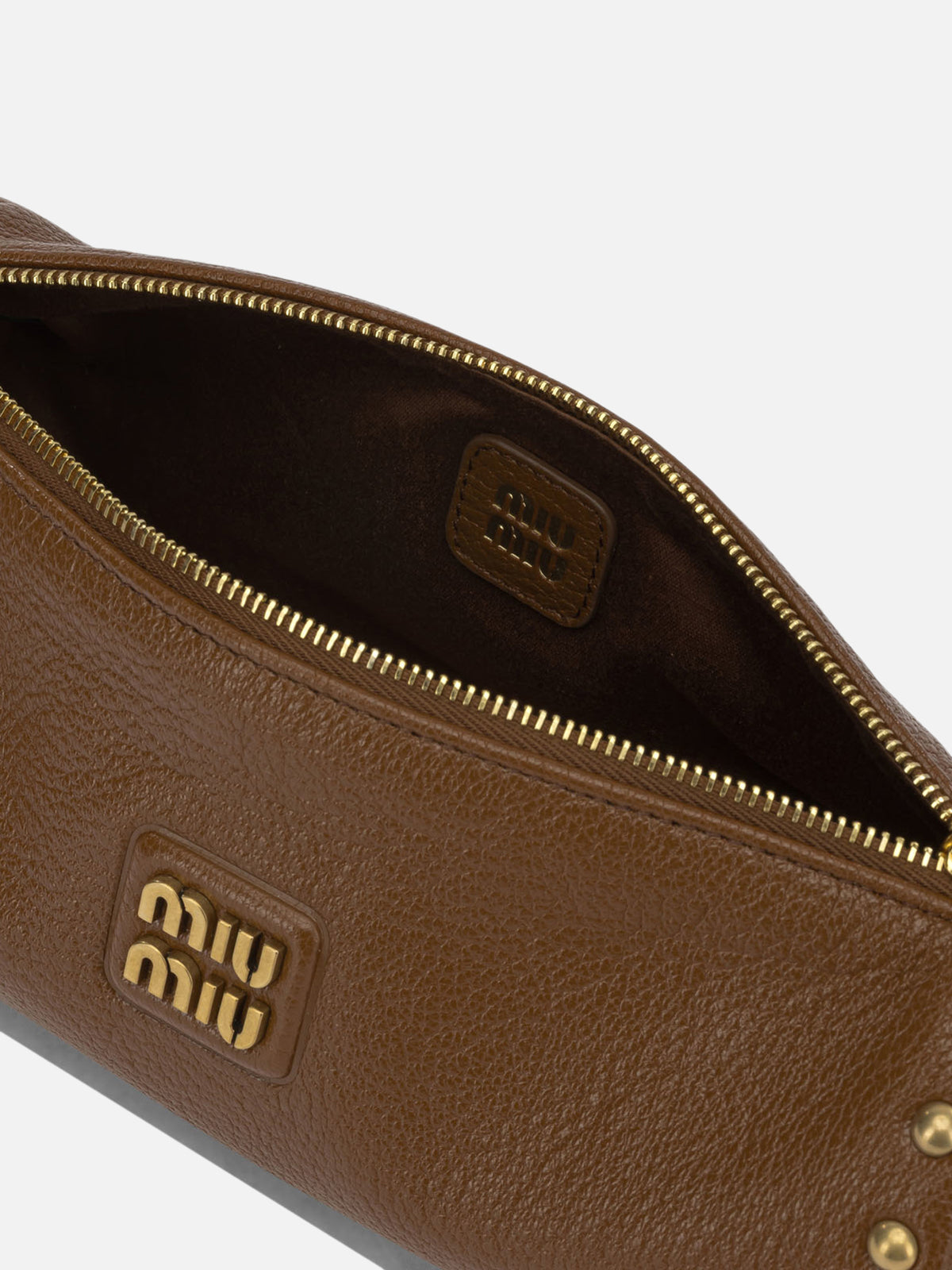 Miu Miu Small leather shoulder bag Brown