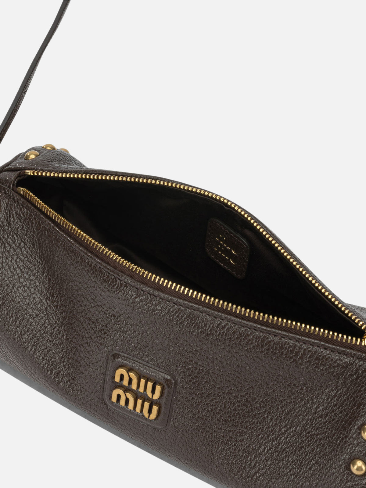 Miu Miu Small leather shoulder bag Brown