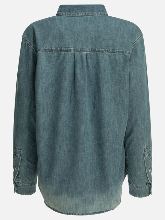 Camicie casual Logo Azzurro - Miu Miu Donna | PLP | VIETTI Online Store | 2