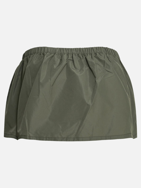 Miniskirts Logo Green - Miu Miu Women | PLP | VIETTI Online Store | 2