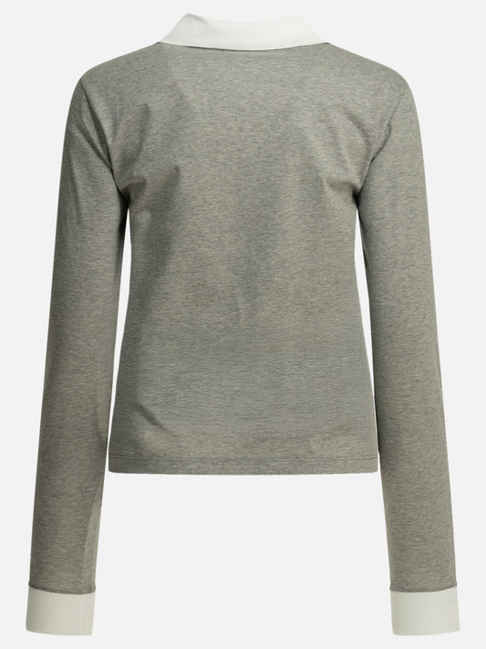 Polo shirts without buttons Logo Grey - Miu Miu Women | PLP | VIETTI Online Store | 2