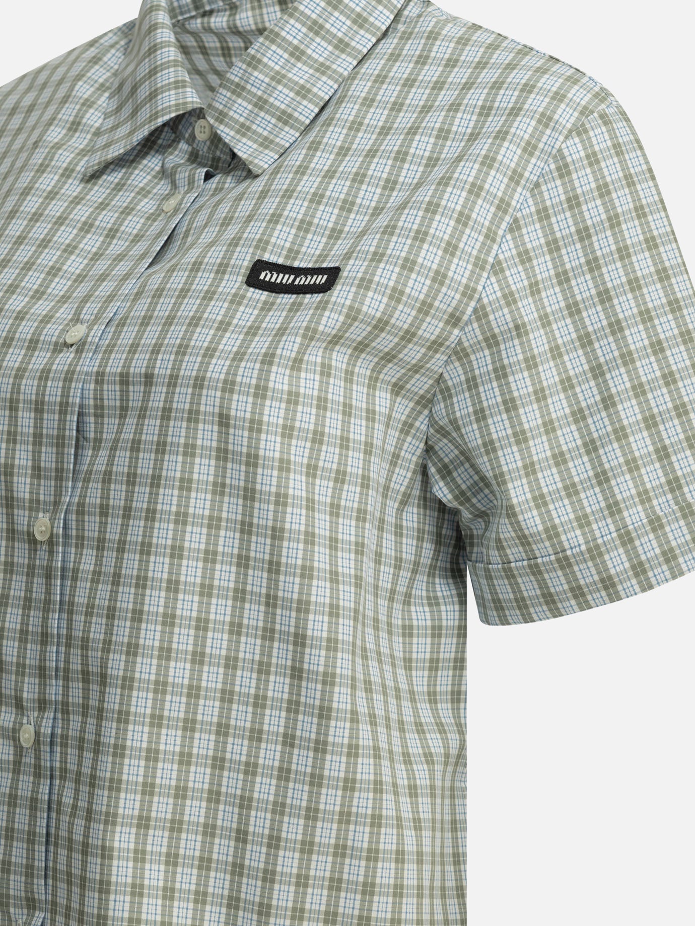 Casual shirts Logo Green - Miu Miu Women | PDP | VIETTI Online Store | Zoom-Modal_6