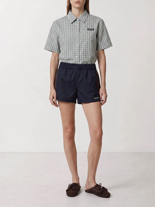 Camicie casual Logo Verde - Miu Miu Donna | PLP | VIETTI Online Store | 2