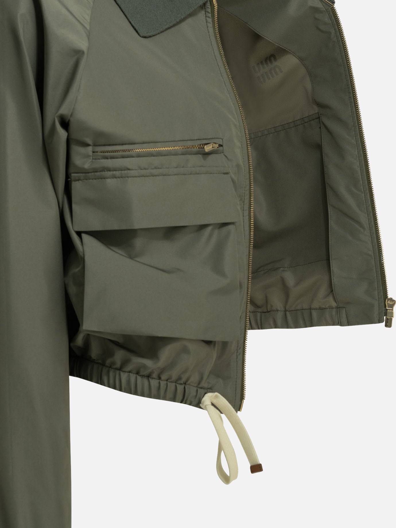 Technical jackets Logo Green - Miu Miu Women | PDP | VIETTI Online Store | Zoom-Modal_4
