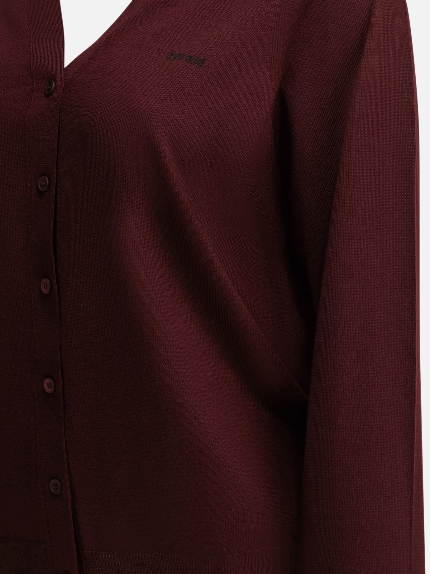 Cardigans Logo Bordeaux - Miu Miu Women | PDP | VIETTI Online Store | Zoom-Modal_4