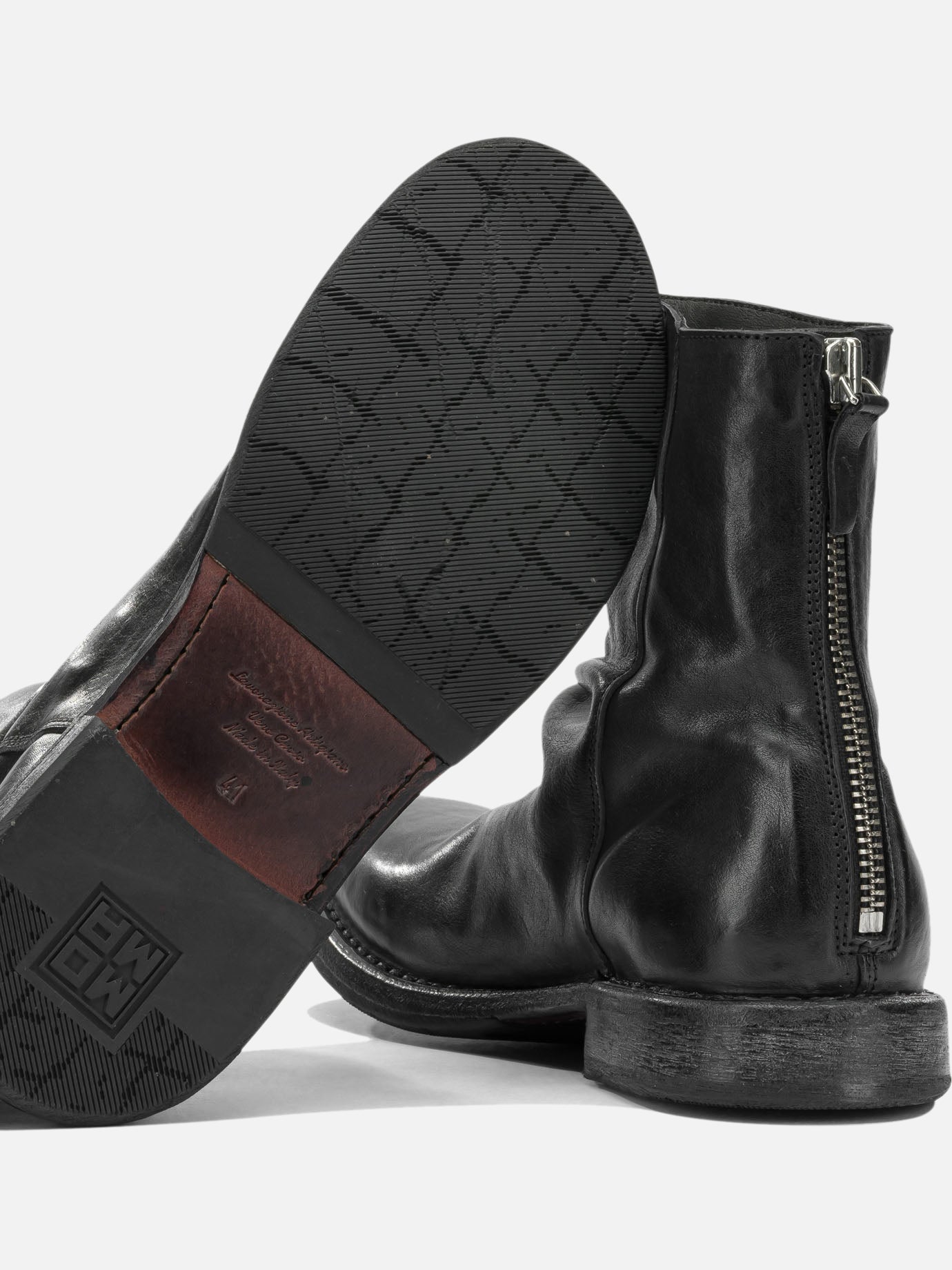 Zipped boots 100 % calf leather - 70% calf leather 30% rubber Black - Moma Men | PDP | VIETTI Online Store | Zoom-Modal_5