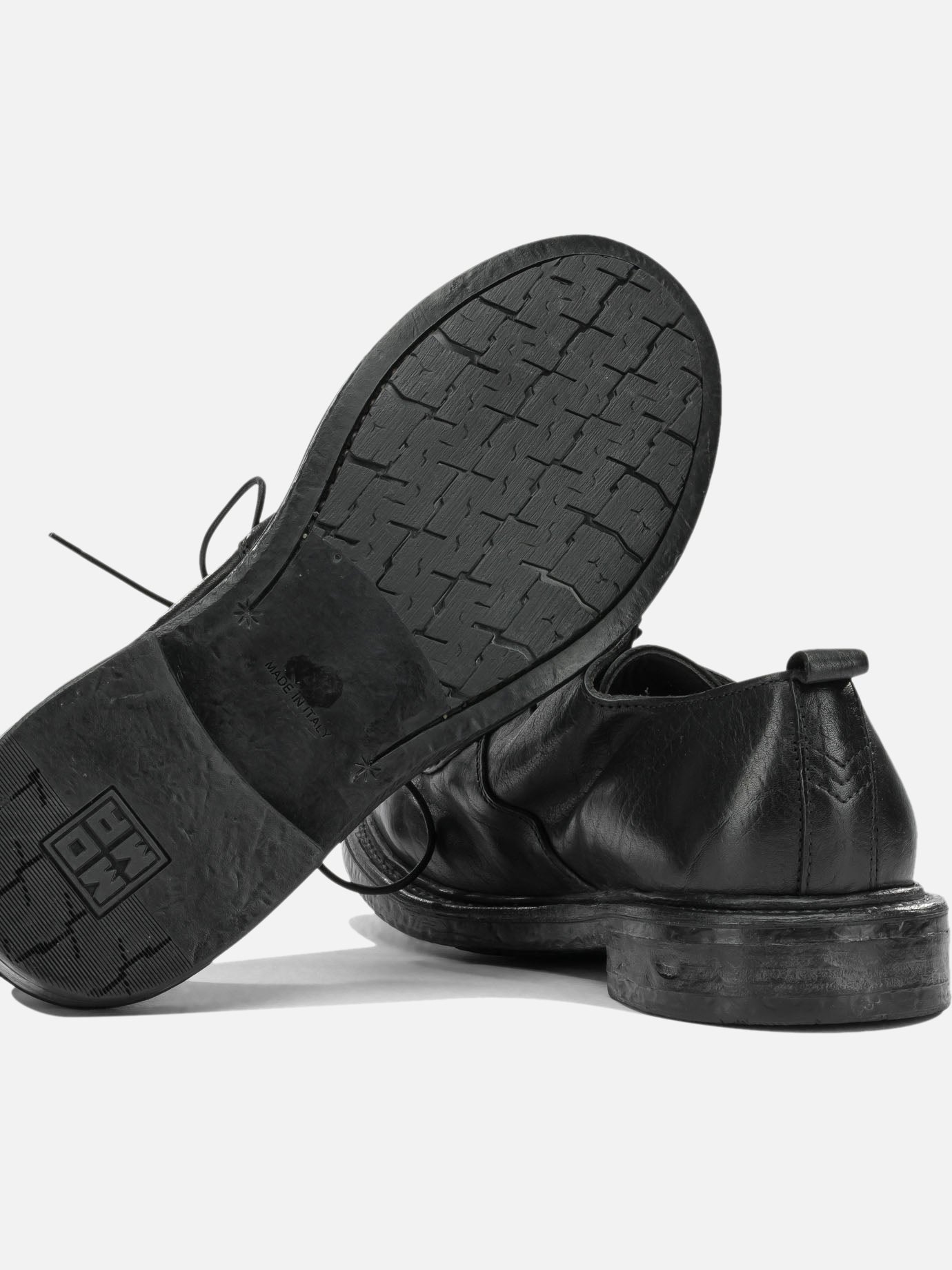 Laced loafers 100 % calf leather - 100% rubber Black - Moma Men | PDP | VIETTI Online Store | Zoom-Modal_5