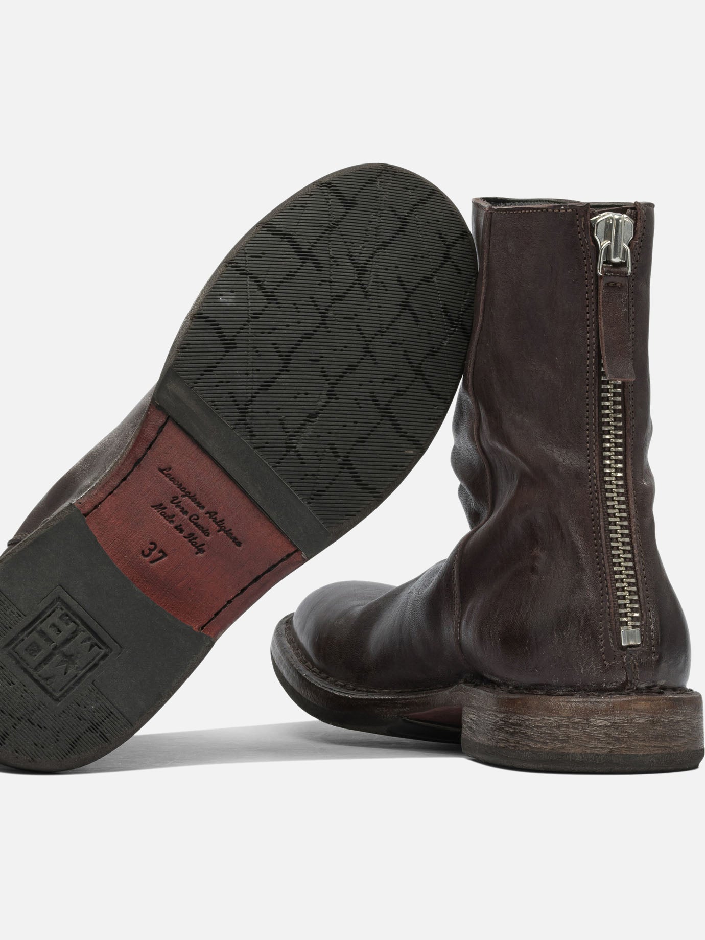 Zipped boots 100% leather - 80% rubber 20% leather Black - Moma Women | PDP | VIETTI Online Store | Zoom-Modal_5
