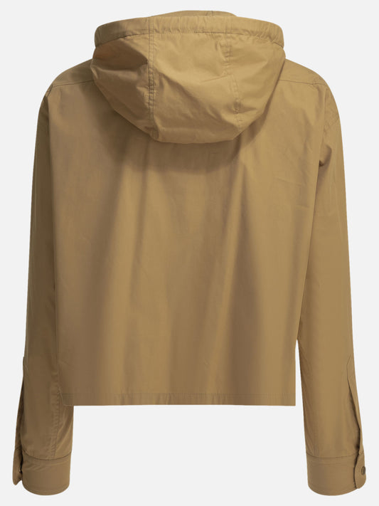 Overshirt jackets Logo Beige - Moncler Women | PLP | VIETTI Online Store | 2