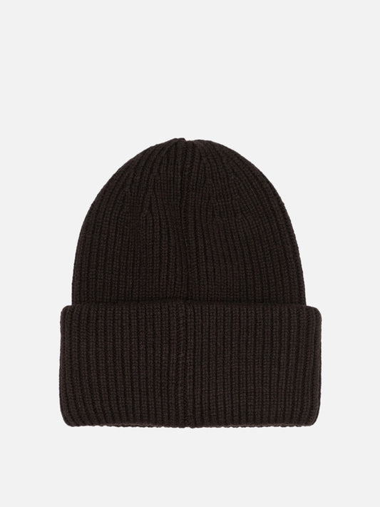 Wool and cashmere beanie with logo