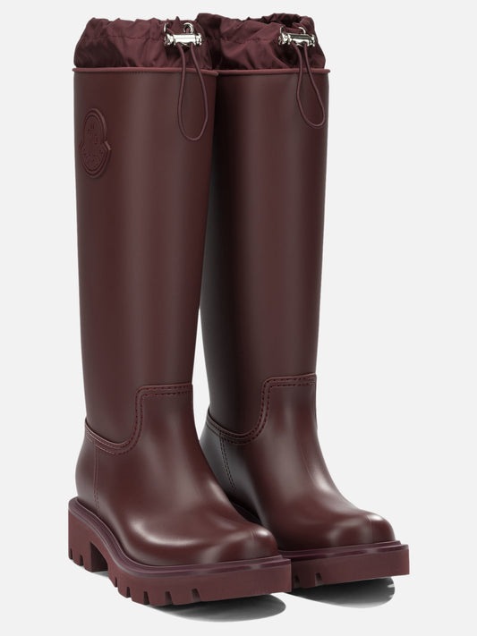 Rain boots 100% polyvinylchloride -100% polyvinylchloride Bordeaux - Moncler Women | PLP | VIETTI Online Store | 2