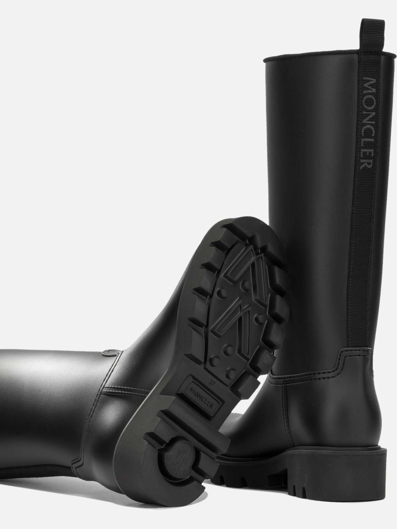 Rain boots 100% polyvinylchloride -100% polyvinylchloride Black - Moncler Women | PDP | VIETTI Online Store | Zoom-Modal_5