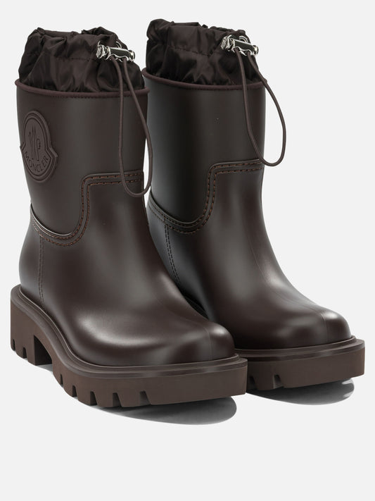 Rain boots 100% polyvinylchloride -100% polyvinylchloride Brown - Moncler Women | PLP | VIETTI Online Store | 2