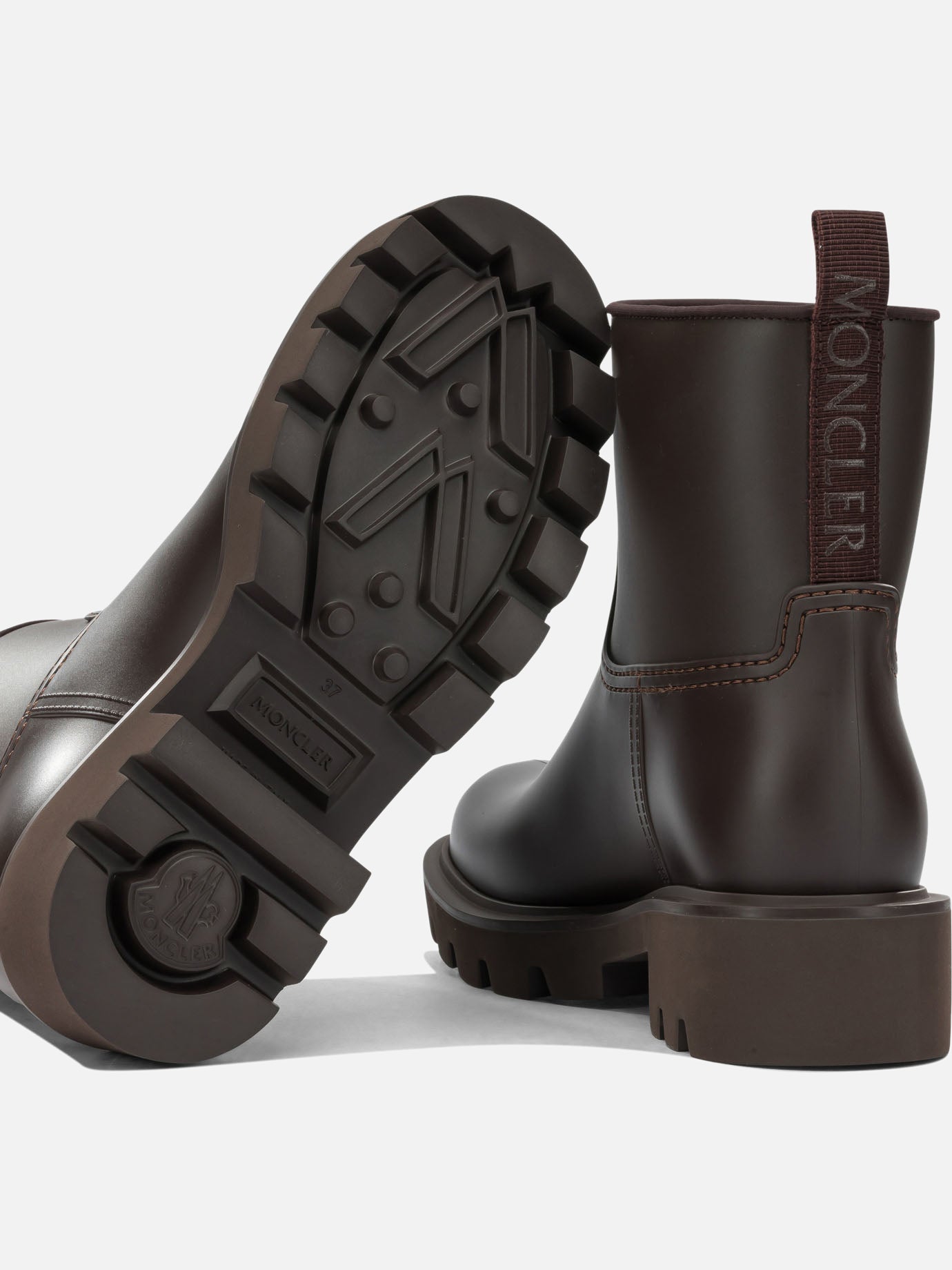Rain boots 100% polyvinylchloride -100% polyvinylchloride Brown - Moncler Women | PDP | VIETTI Online Store | Zoom-Modal_5
