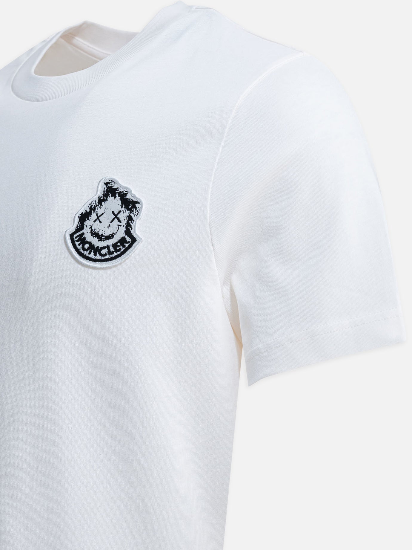 Crewneck t-shirts Logo White - Moncler Men | PDP | VIETTI Online Store | Zoom-Modal_4