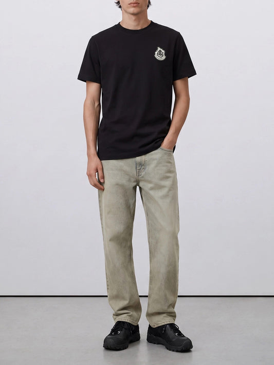 Crewneck t-shirts Logo Black - Moncler Men | PLP | VIETTI Online Store | 2