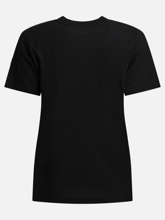 Moncler Crewneck T-shirt with logo Black