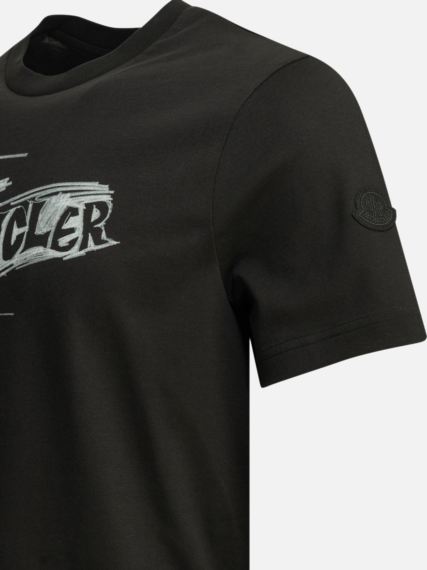 Crewneck t-shirts Logo Black - Moncler Men | PDP | VIETTI Online Store | Zoom-Modal_4