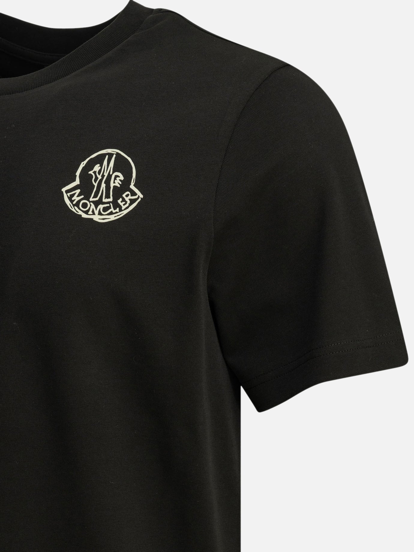 Crewneck t-shirts Logo Black - Moncler Men | PDP | VIETTI Online Store | Zoom-Modal_4