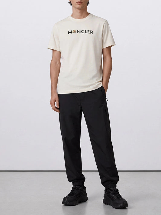 Crewneck t-shirts Logo Beige - Moncler Men | PLP | VIETTI Online Store | 2