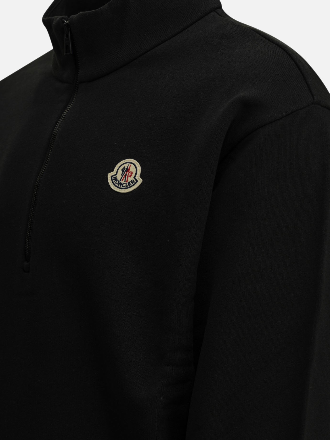 Half zip sweatshirts Logo Black - Moncler Men | PDP | VIETTI Online Store | Zoom-Modal_4