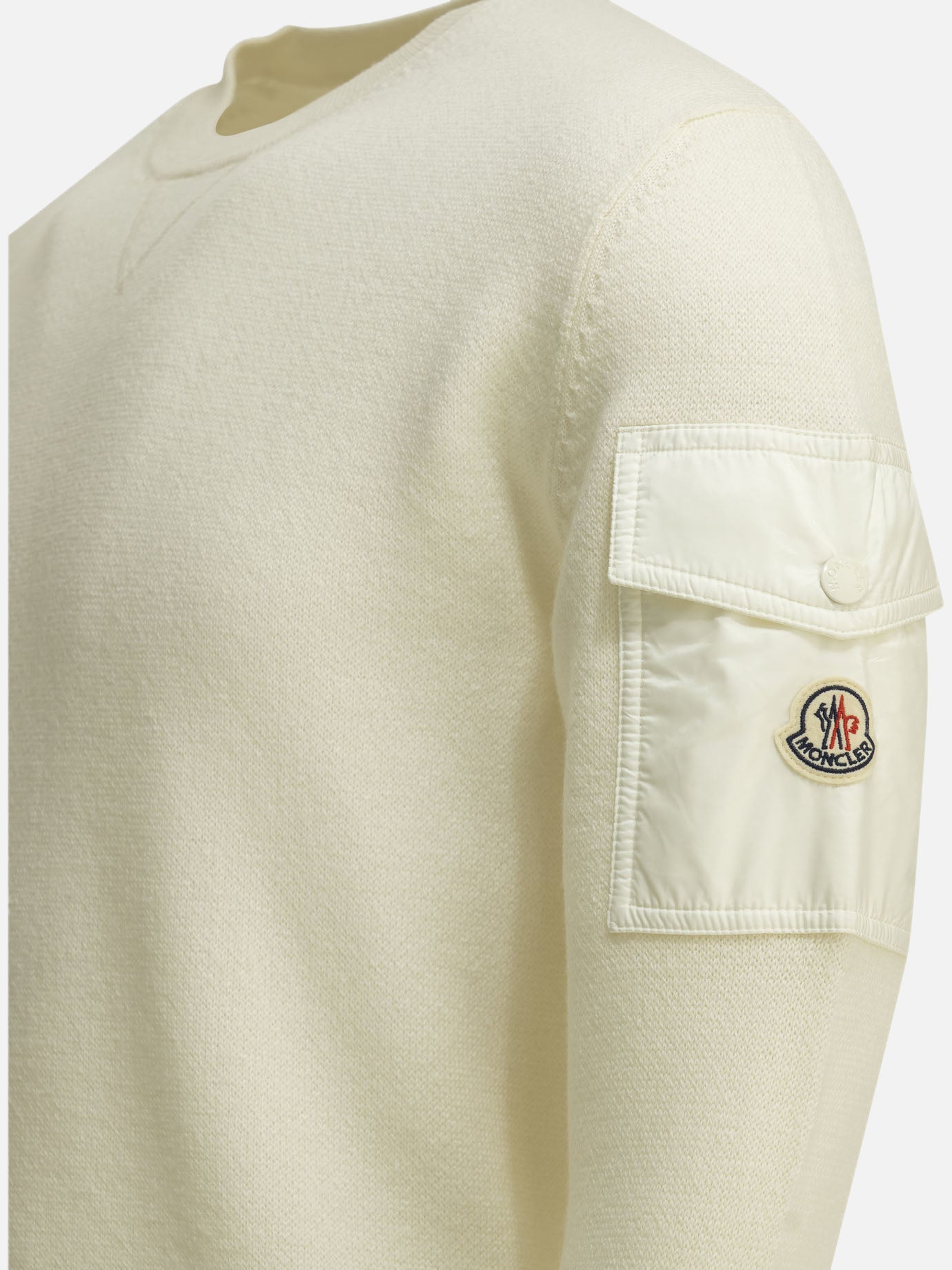 Crewneck sweaters Logo White - Moncler Men | PDP | VIETTI Online Store | Zoom-Modal_6