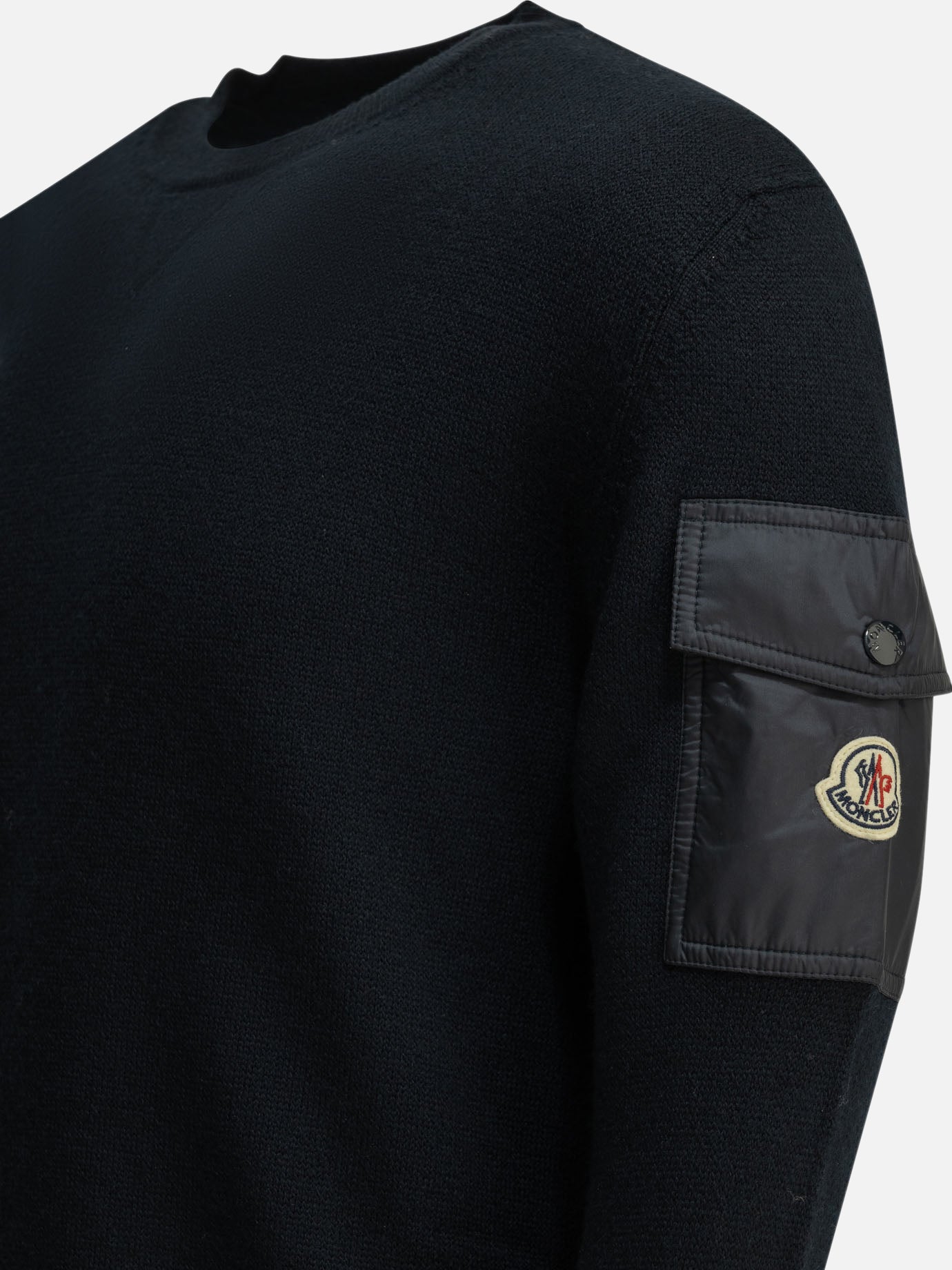 Crewneck sweaters Logo Blue - Moncler Men | PDP | VIETTI Online Store | Zoom-Modal_4