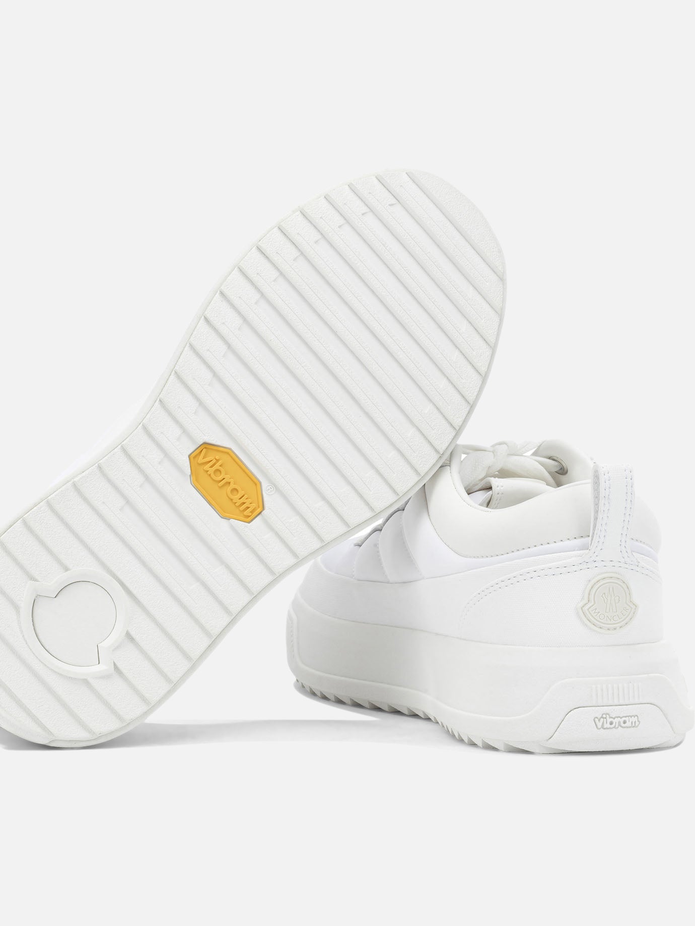 Low top sneakers 100% nylon - 100% elastodiene White - Moncler Men | PDP | VIETTI Online Store | Zoom-Modal_5