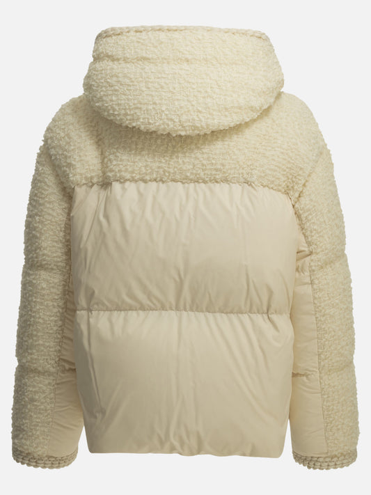 Moncler "Cristallin" Short Down Jacket White